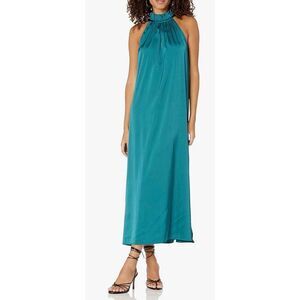 The Drop Women's Arlette Silky Stretch Halter Maxi Dress